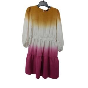 Universal Thread Dress Women's Tie-Dye Long Sleeve Dress S